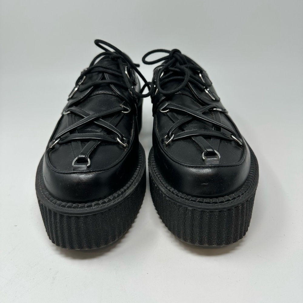 Killstar Hexellent Creepers Gothic Pentagram Mismatch Platform Black Punk SZ 10 - Picture 5 of 16